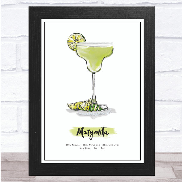 Margarita Cocktail Wall Art Print