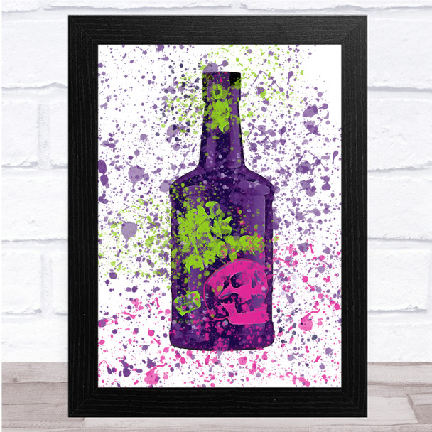 Dead Mans Fingers Hemp Rum Splatter Wall Art Print