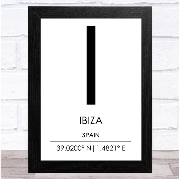 Ibiza Spain Wall Art Print