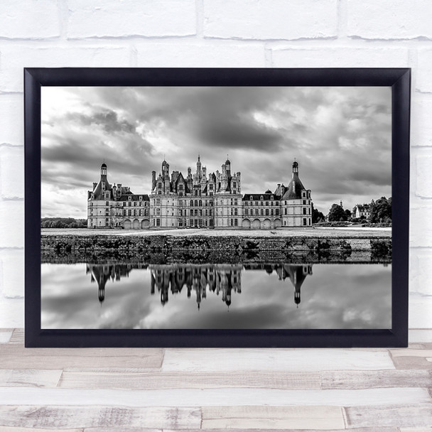 Chambord Castle Reflection Water Palace Architecture Historical Wall Art Print Chambord Castle Reflection Water Palace Architecture Historical Wall Art Print