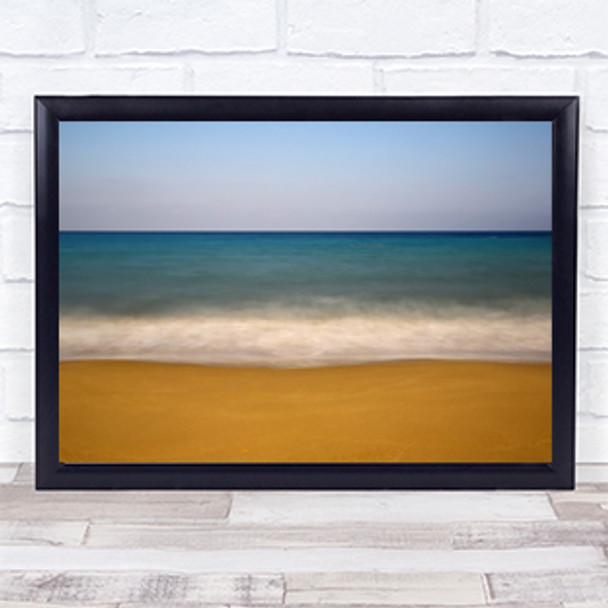 Coastal Colours Sea Ocean Water Beach Shore Coast Long Wall Art Print