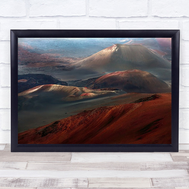 Hawaii Red Hill Hills Volcano USA United Wall Art Print