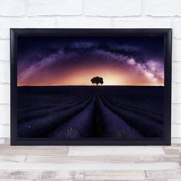 My lavender Guadalajara Spain Brouhaha Milky Way Galaxy Space Sky Wall Art Print