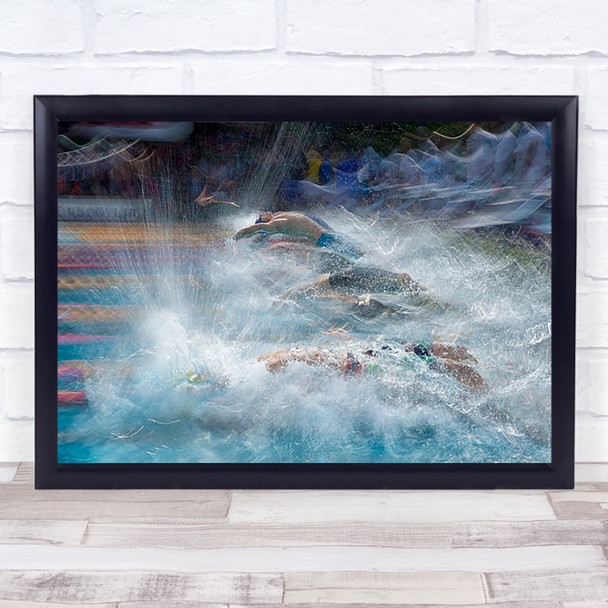 Start Action Splash Crash Explosion Drama Dramatic Water Wall Art Print