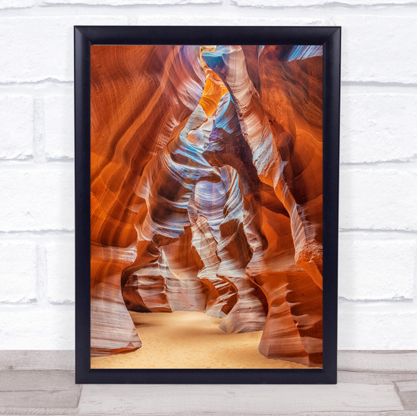 The cathedral room Orange Sandstone Stone Rock Rocks Sand Formation Art Print