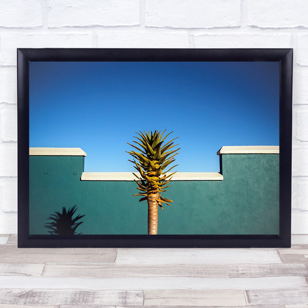 the desert blooms Abstract Pineapple Simplicity Shadow Summer Hot Warm Art Print