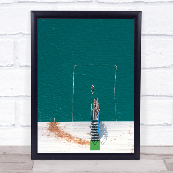 The Infinite Cycle Bled Lake Pool Kids Child Playing Summer Tower Art Print