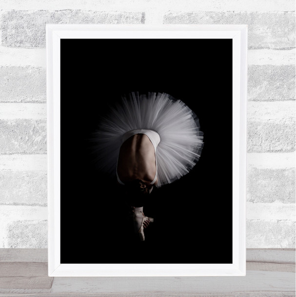 Flower Ballet Ballerina Dance Dancing Dancer Pose Skirt Foot Wall Art Print