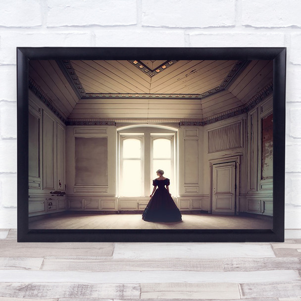 Thinloth Dress Elegance Window Classic Traditional Ballroom Wall Art Print