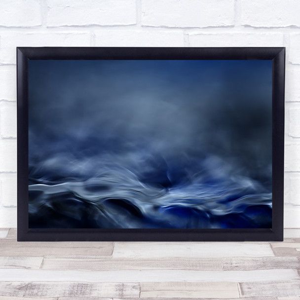 Blue Fantasy Waterscape Dreamy Water Atmosphere Wall Art Print