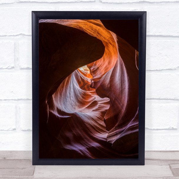 Heart Of Fire Colourful Canyon Sloth Page Arizona Light Orange Wall Art Print