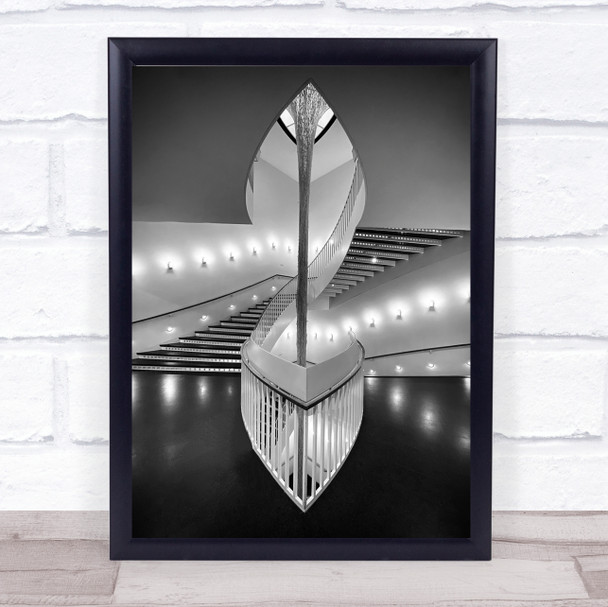 Contemporary Museum Architecture Modern Stairs Staircase Wall Art Print