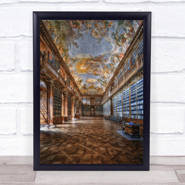 Philosophical hall Strahov Monastery Library Prague Hallway Read Wall Art Print