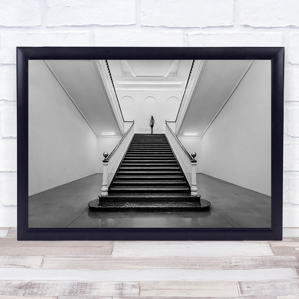 Tabakalera Staircase Architecture Steps Perspective Symmetry Wall Art Print
