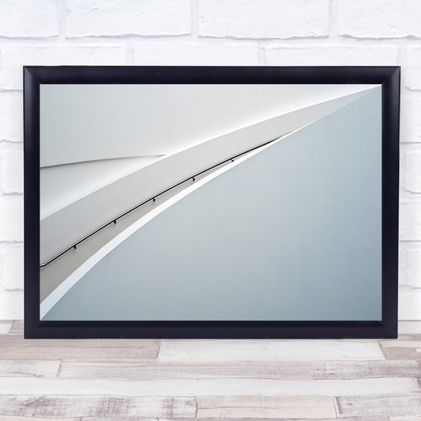 Tangent Architecture Museum Staircase England United Kingdom Curve Art Print