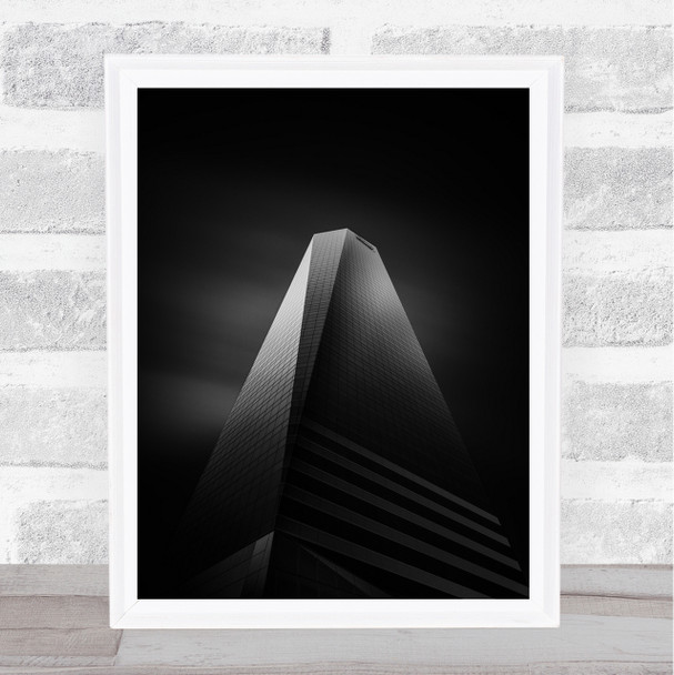 Torres Tower The Torre Madrid Spain Modern Skyscraper Wall Art Print