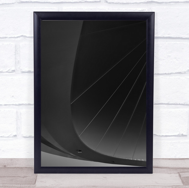 Under The Bridge Curves Lines Abstract Curve Gradient Art Print