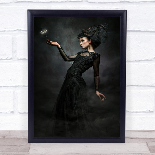 Moira Model Gothic Fashion Girl Firefly Wall Art Print