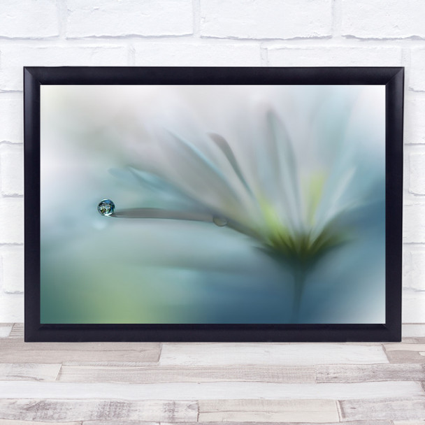 Watercolour Flower l Drops Droplet Soft Delicate Gentle Wall Art Print