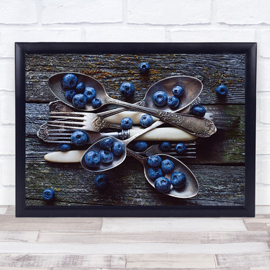 Pancarte Métal Décorative Blueberry Muffin Mix – Style Vintage Pour Cuisine