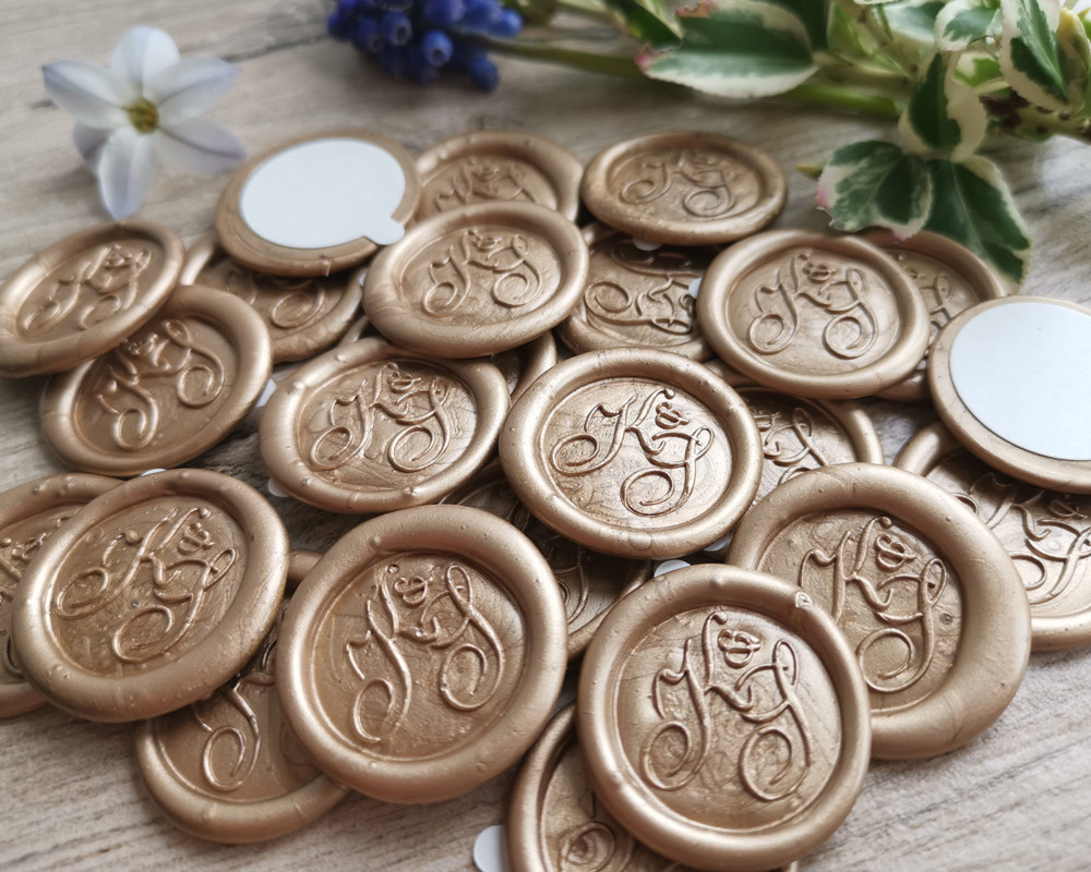 Self Adhesive Wax Seal Stickers Custom Wax N Seals