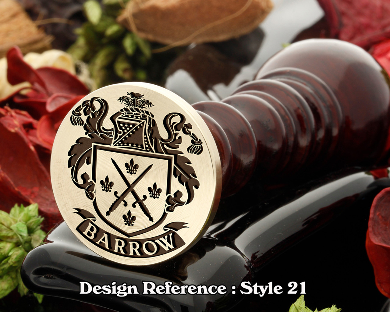 Barrow Family Crest Wax Seal Stamp Custom Wax N Seals