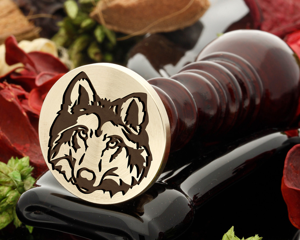Wolf 1 Wax Seal Stamp - Custom Wax N Seals