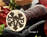 KV VK Victorian Monogram Design 2