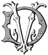 DV VD Victorian Monogram Design 1