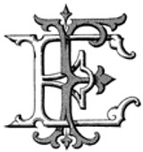 EF FE Victorian Monogram Design 1