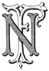 FN NF Victorian Monogram Design 1