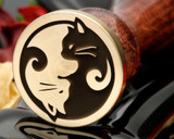 Cat Yin N Yang Bespoke design Wax Seal Stamp from 25mm