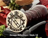 Acker Family Crest D15 Wax Seal Stamp