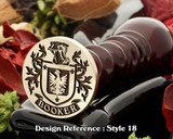 Booker Family Crest Wax Seal D18