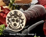 Moran Family crest wax seal D1