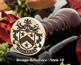 Monahan Family Crest Wax Seal D15