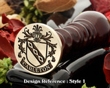 Carleton Family Crest Wax Seal D1 Carleton Family Crest Wax Seal D1