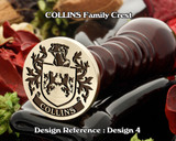 Collins Family Crest Wax Seal D4