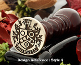 Shadwell Family Crest Wax Seal D4