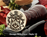 Glover Family Crest Wax Seal D15