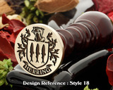 Herring Family Crest Wax Seal D18