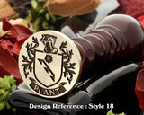 Plant Family Crest Wax Seal D18