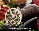 Overton Family Crest Wax Seal D18
