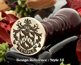 Temple Family Crest Wax Seal D15