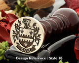 Wall Family Crest Wax Seal D18