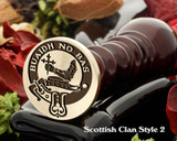 MacDougall Scottish Clan wax seal D2