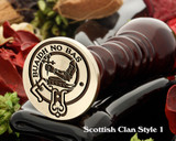 MacDougall Scottish Clan wax seal D1