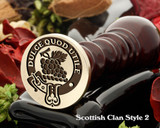 Strange Scottish Clan Wax Seal D2