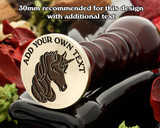 Unicorn D3 Wax Seal - add your own text or initials (extra cost)