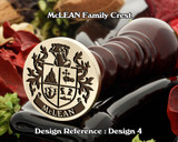 McLean MacLean Family Crest Wax Seal D4